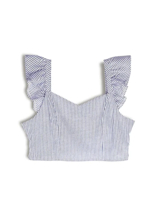 GATE Krótki top w paski| Koszulki I Topy·Topy|Koszulki I Topy·Crop Top ☀️
