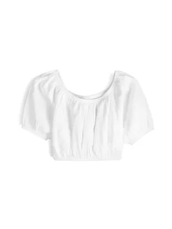 GATE Krótki top z bawełny| Koszulki I Topy·Topy|Koszulki I Topy·Crop Top ☀️