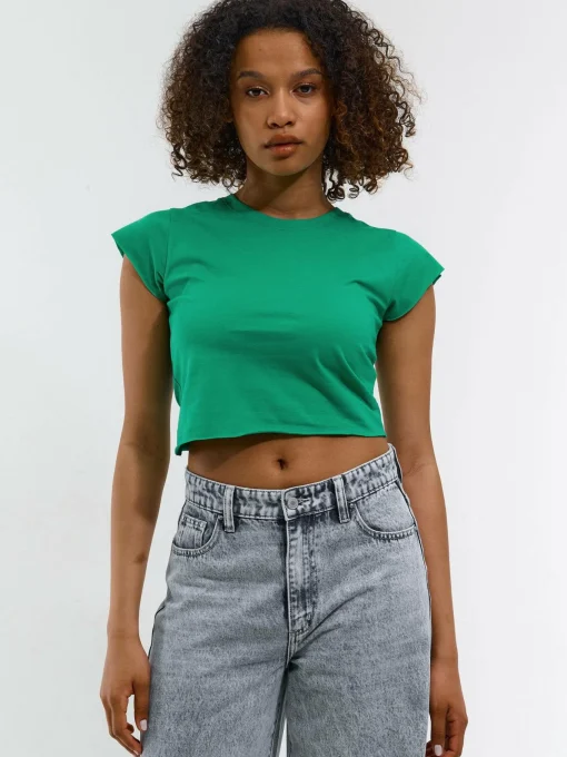 GATE Krótki top z bawełny| Koszulki I Topy·Topy|Koszulki I Topy·Crop Top ☀️