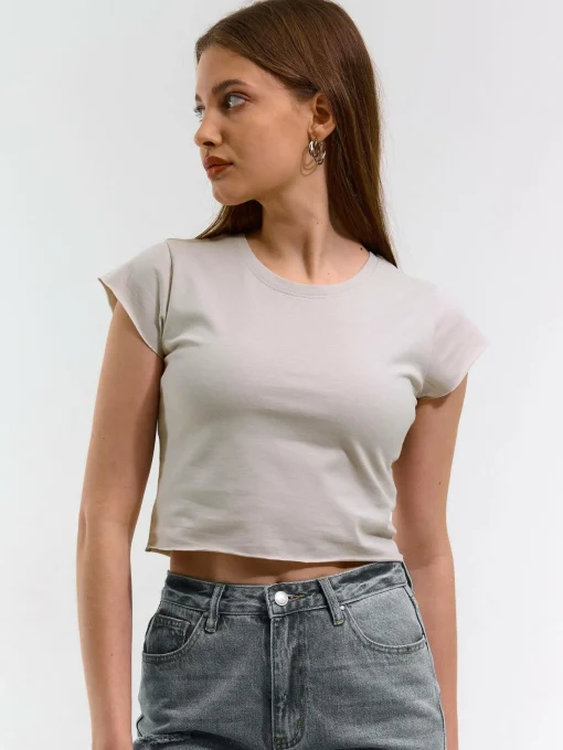 GATE Krótki top z bawełny| Koszulki I Topy·Topy|Koszulki I Topy·Crop Top ☀️