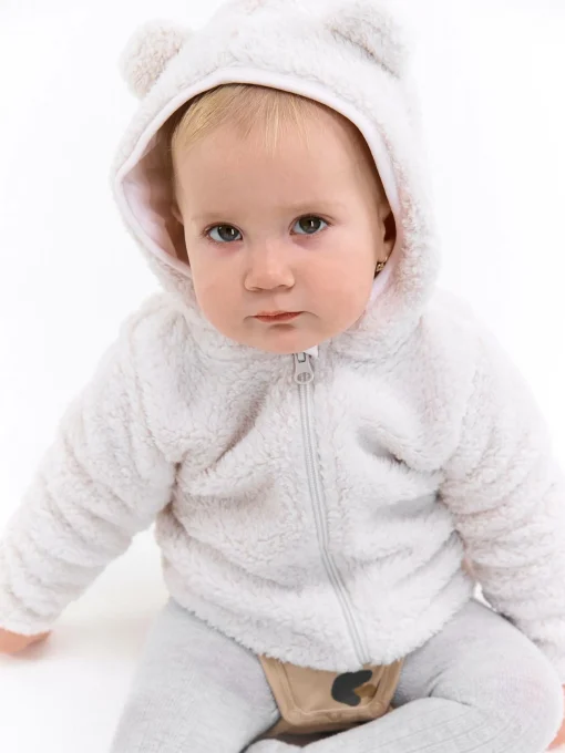 GATE Kudłata bluza zapinana na zamek|Dzieci Baby