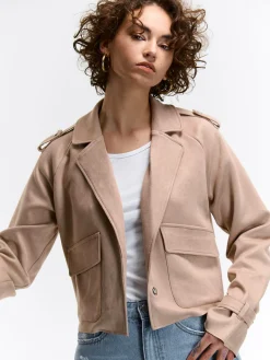 GATE Kurtka przejściowa wykonana z imitacji zamszu| Kurtki I Płaszcze·Kurtki Przejściowe