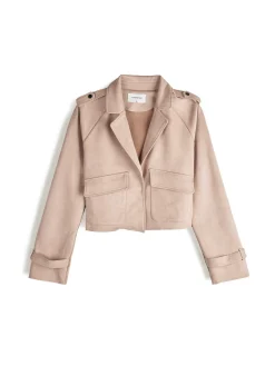 GATE Kurtka przejściowa wykonana z imitacji zamszu| Kurtki I Płaszcze·Kurtki Przejściowe