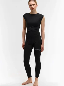 GATE Legginsy sportowe z napisem| Spodnie·Legginsy