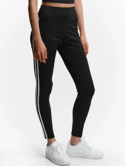 GATE Legginsy sportowe z paskiem po boku| Spodnie·Legginsy