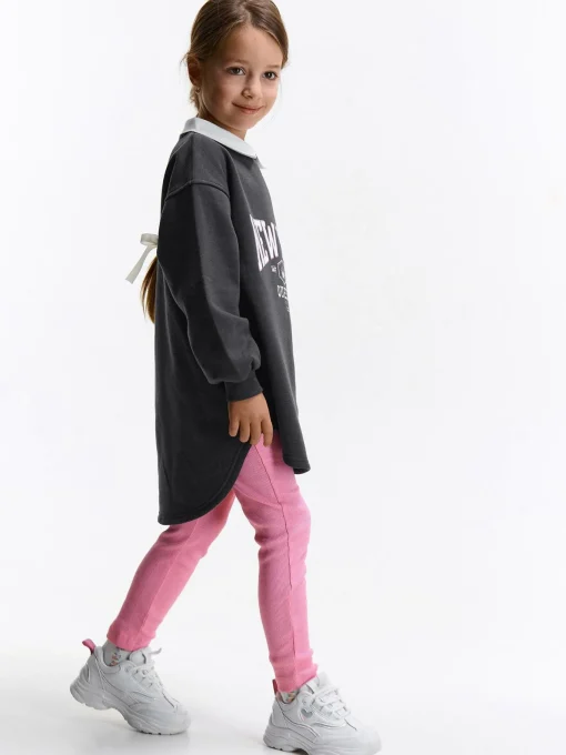 GATE Legginsy w prążkowane wzory z bawełny|Dzieci Dziewczynki·Spodnie I Legginsy