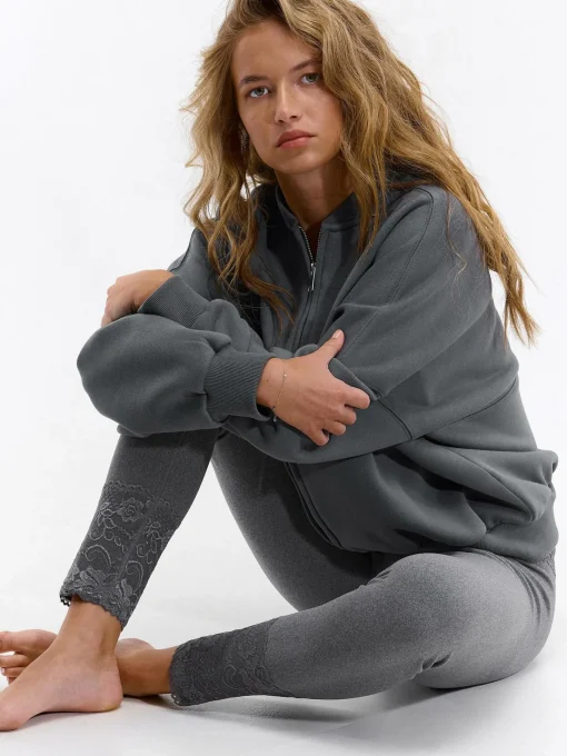 GATE Legginsy z koronką| Spodnie·Legginsy