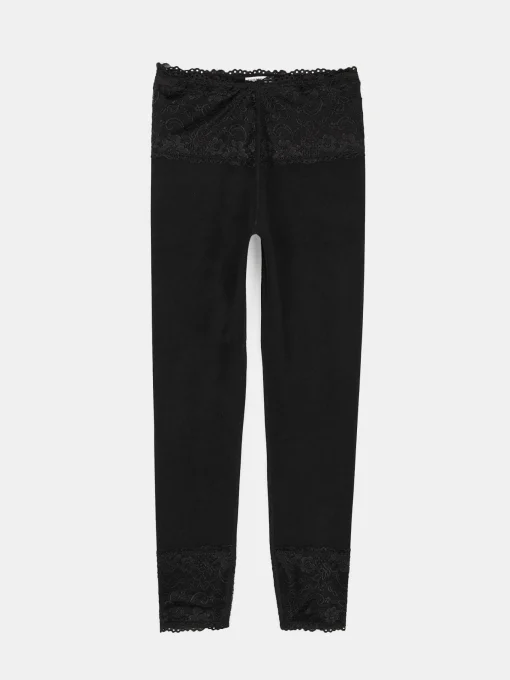 GATE Legginsy z koronką| Spodnie·Legginsy