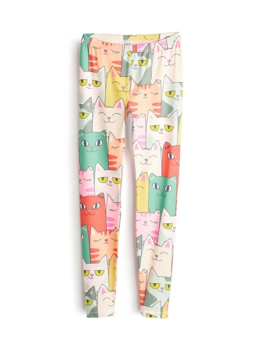 GATE Legginsy z nadrukiem|Dzieci Dziewczynki·Spodnie I Legginsy