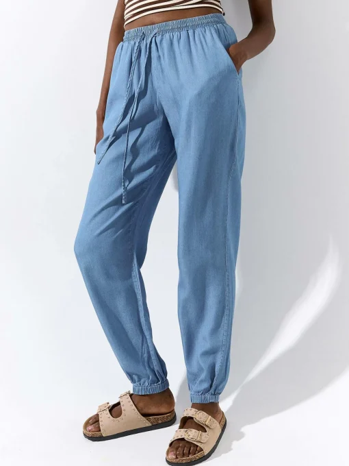 GATE Lekkie jeansy typu jogger| Spodnie·Jeansy