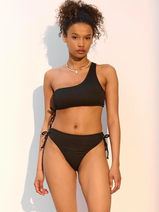 GATE Majtki bikini ze splotu żeberkowego - dół| Kategorie·Stroje Kąpielowe ☀️
