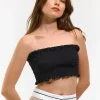 GATE Marszczony top bez ramiączek| Koszulki I Topy·Topy|Koszulki I Topy·Crop Top ☀️