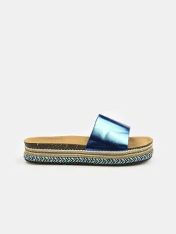 GATE Metaliczne klapki| Buty
