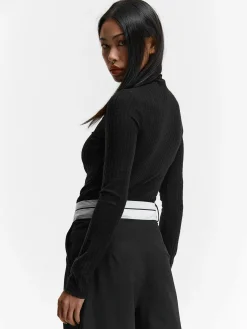 GATE Miękki golf w prążki| Koszulki I Topy·Golfy