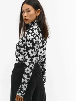 GATE Miękki golf z nadrukiem| Koszulki I Topy·Golfy