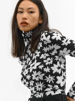 GATE Miękki golf z nadrukiem| Koszulki I Topy·Golfy