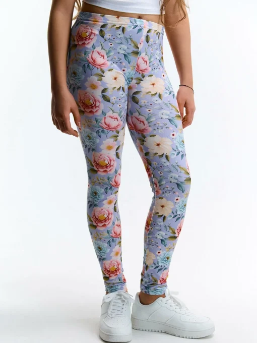 GATE Miękkie legginsy z nadrukiem|Dzieci Dziewczynki·Spodnie I Legginsy