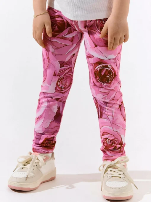 GATE Miękkie legginsy z nadrukiem|Dzieci Dziewczynki·Spodnie I Legginsy