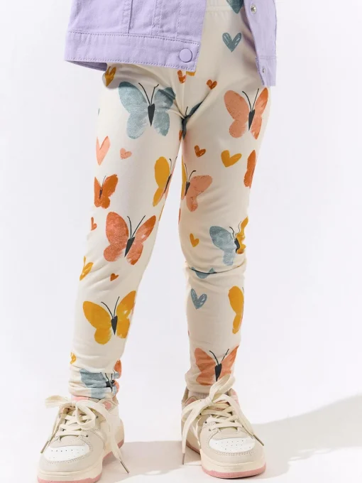 GATE Miękkie legginsy z nadrukiem|Dzieci Dziewczynki·Spodnie I Legginsy