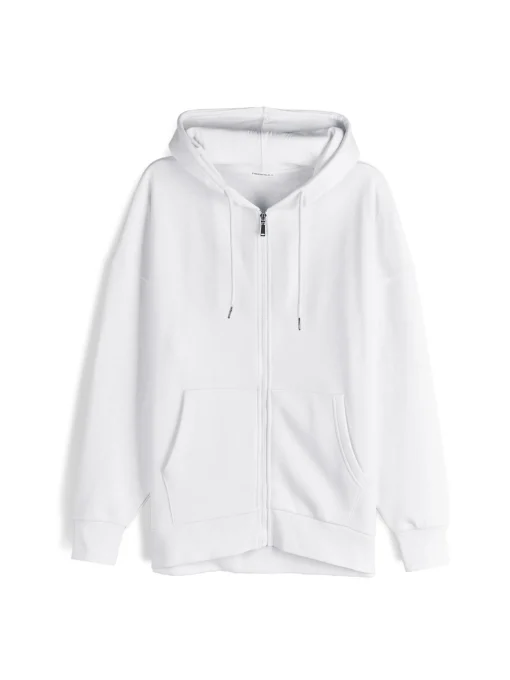 GATE Oversize'owa bluza zapinana na zamek i z kapturem| Swetry I Bluzy·Bluzy