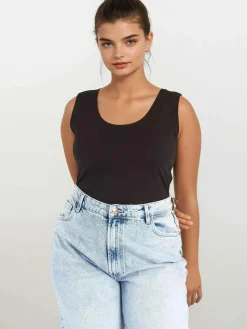 GATE Podstawowy podkoszulek plus size| Koszulki I Topy·Podkoszulki ☀️