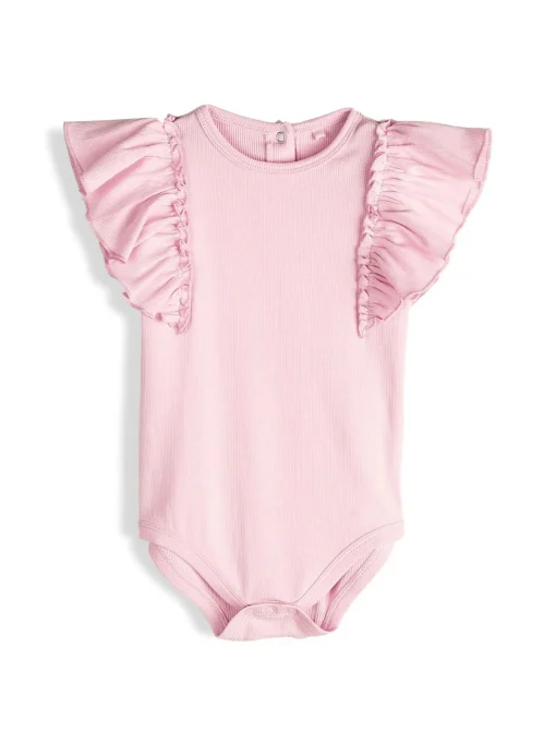 GATE Prążkowane body z marszczeniami|Dzieci Baby