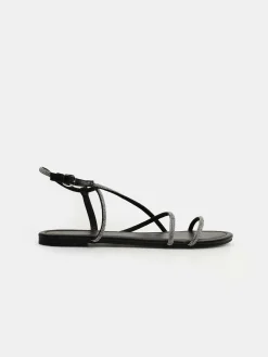 GATE Sandały z ozdobnymi kamieniami| Buty