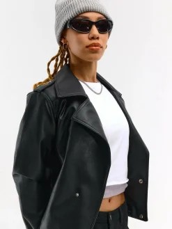 GATE Skórzana kurtka| Kurtki I Płaszcze·Kurtki Przejściowe