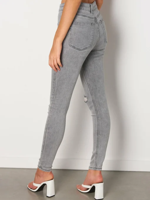 GATE Spodnie skinny z dziurami| Spodnie·Jeansy