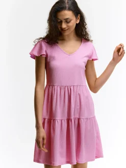 GATE Sukienka z marszczonymi rękawami| Kategorie·Sukienki