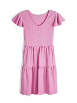 GATE Sukienka z marszczonymi rękawami| Kategorie·Sukienki