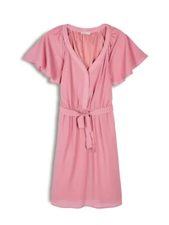 GATE Sukienka z marszczonymi rękawami| Kategorie·Sukienki