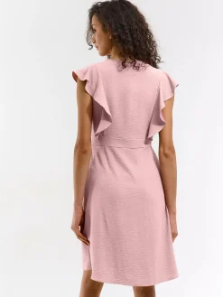 GATE Sukienka z marszczonymi rękawami| Kategorie·Sukienki