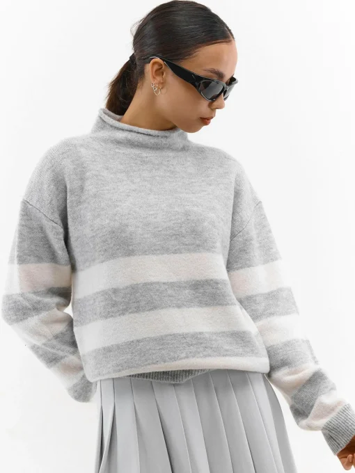 GATE Sweter w paski| Swetry I Bluzy·Swetry