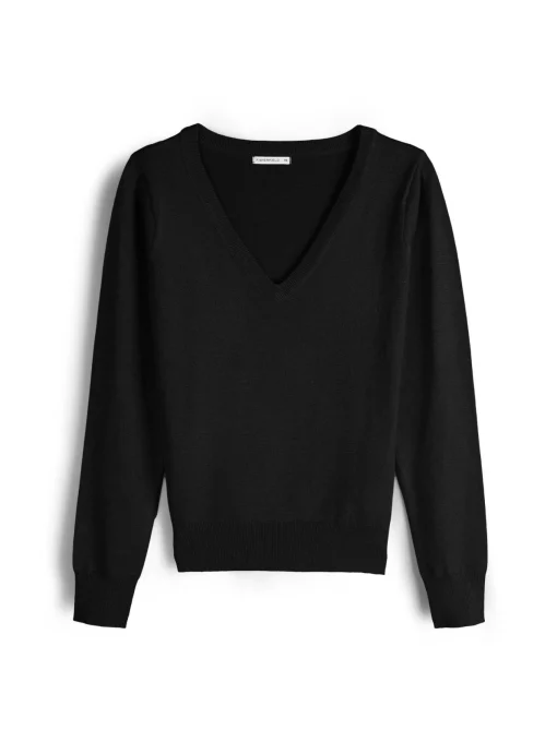 GATE Sweter z dekoltem w serek| Swetry I Bluzy·Swetry