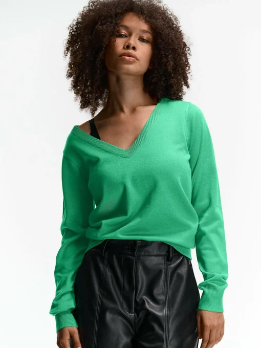 GATE Sweter z dekoltem w serek| Swetry I Bluzy·Swetry