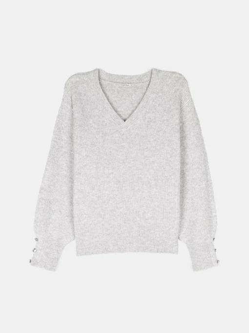 GATE Sweter z dekoltem w serek| Swetry I Bluzy·Swetry