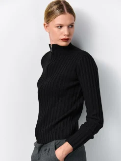 GATE Sweter z żebrowanej dzianiny| Swetry I Bluzy·Swetry
