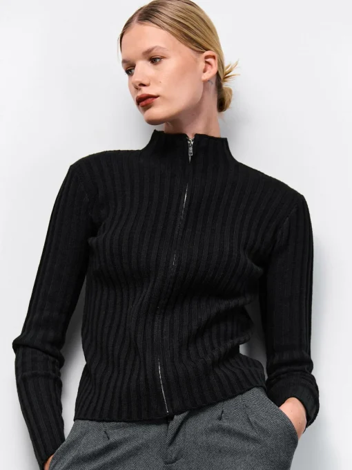 GATE Sweter z żebrowanej dzianiny| Swetry I Bluzy·Swetry