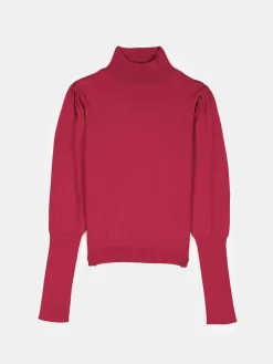 GATE Sweter z marszczonymi rękawami| Koszulki I Topy·Golfy|Swetry I Bluzy·Swetry