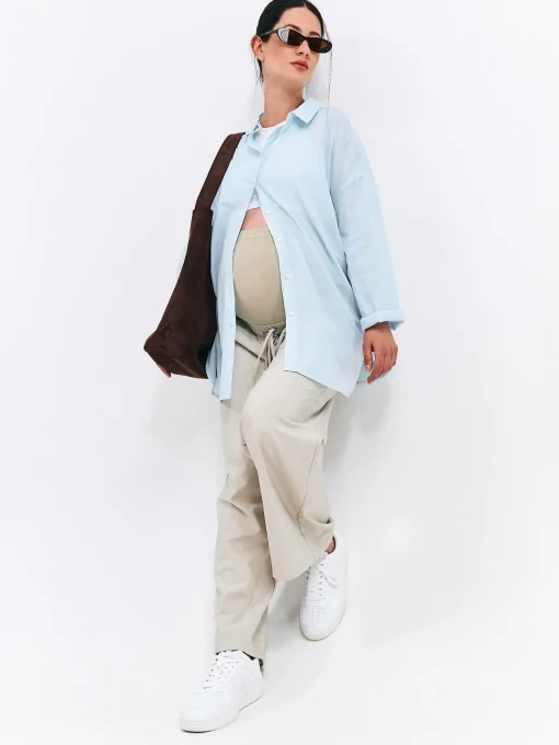 GATE Szerokie spodnie ciążowe| Spodnie·Spodnie|Maternity