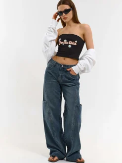 GATE Top z nadrukiem| Koszulki I Topy·Topy|Koszulki I Topy·Crop Top ☀️
