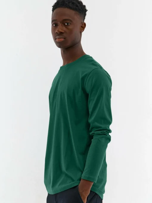 GATE T-shirt basic z bawełny slim fit| Koszulki·Koszulki Z Długim Rękawem|Koszulki·Basic Koszulki I Podkoszulki