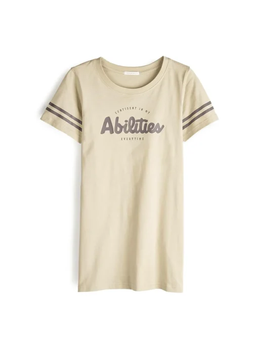 GATE T-shirt z bawełnianej dzianiny| Koszulki I Topy·Koszulki|Koszulki I Topy·Koszulki Z Nadrukiem