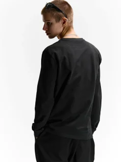 GATE T-shirt z grubej bawełny| Koszulki·Koszulki Z Długim Rękawem|Koszulki·Basic Koszulki I Podkoszulki