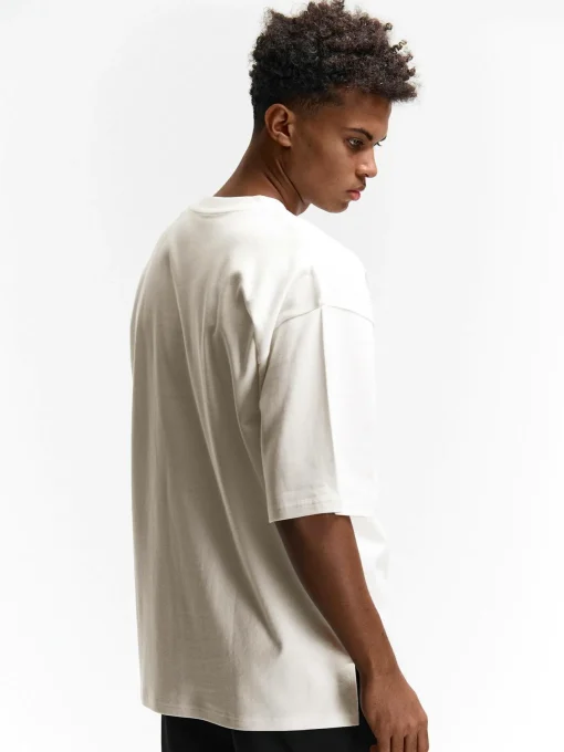 GATE T-shirt z grubej bawełny z kieszenią| Koszulki·Koszulki ☀️|Koszulki·Basic Koszulki I Podkoszulki