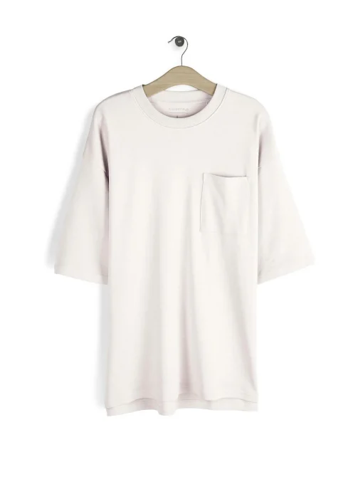 GATE T-shirt z grubej bawełny z kieszenią| Koszulki·Koszulki ☀️|Koszulki·Basic Koszulki I Podkoszulki