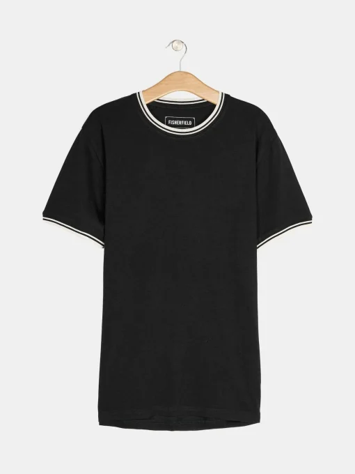 GATE T-shirt ze szczegółowym obszyciem| Koszulki·Koszulki ☀️|Koszulki·Basic Koszulki I Podkoszulki