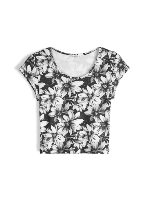 GATE Wzorzysty top| Koszulki I Topy·Topy|Koszulki I Topy·Crop Top ☀️