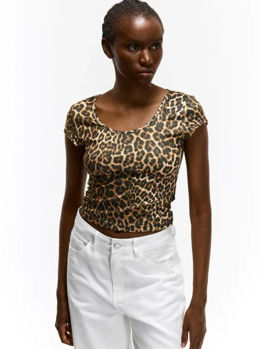 GATE Wzorzysty top| Koszulki I Topy·Topy|Koszulki I Topy·Crop Top ☀️